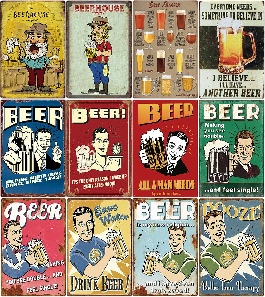 

Drink Good Beer Good Friends Tin Sign Vintage Retro Metal Tinplate Poster Pin Up Wall Decor For Pub Bar Restaurant Man Cave Sign