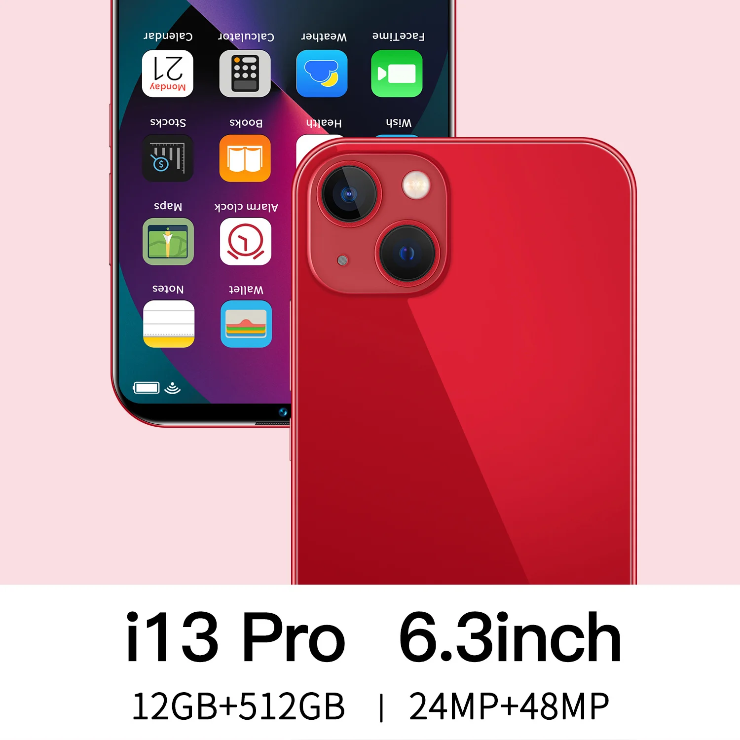 

Смартфон глобальная версия I13 Pro, 5800 мА · ч, 6,3 дюйма, 48 МП, Android 10, 12 + 512 ГБ, 10 ядер, 4G