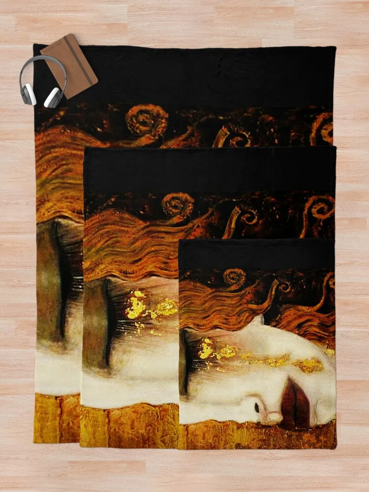 Klimt Золотые слезы плед одеяло