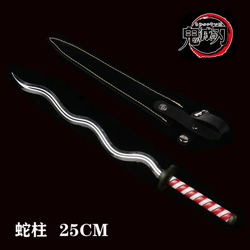25 см фигурка рассекающего демонов: Kimetsu No Yaiba Nichirin Katana с ножнами металлическая