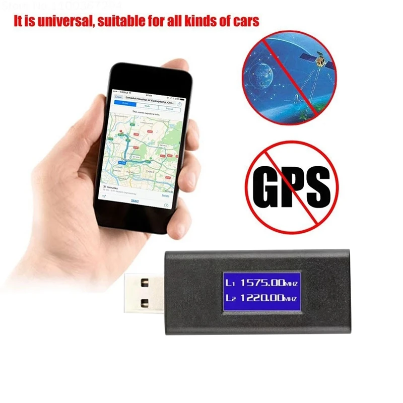 

Car GPS Signal Blocker 1555-1580Mhz GPS+Beidou Dual-Channel Signal Detector Privacy Protection