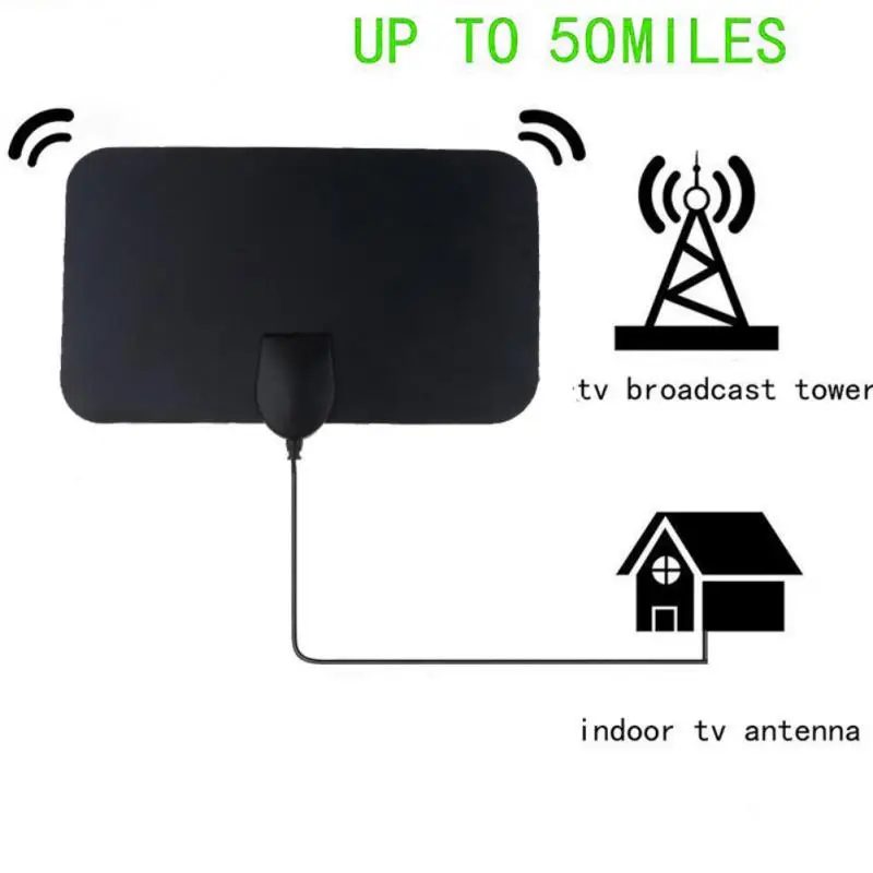 

Indoor Digital DVB-T2 TV Antenna 5000 Miles Range 4K HDTV 1080p Receiver Amplifier Booster For For Indoor And Outdoor TV HD