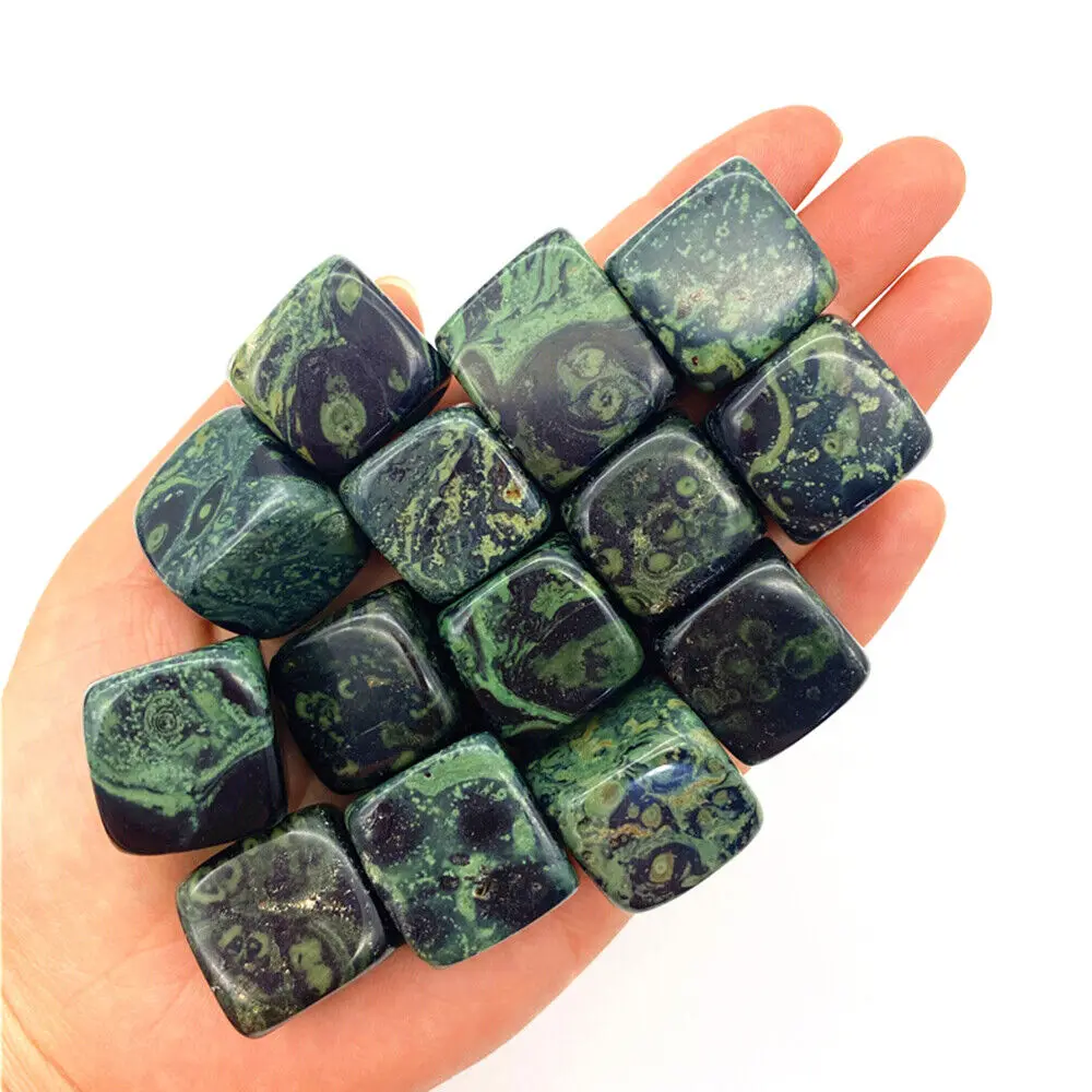 

1pc Random Natural Kambaba Jasper Tumbled Stone Cube Quartz Crystal Healing Gemstone Mineral Specimen Home Decoration 20-30mm