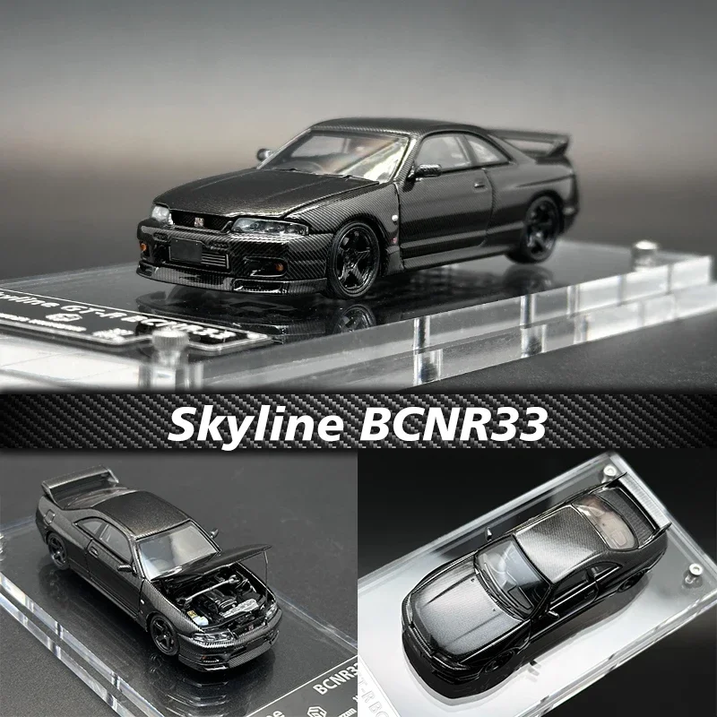 Литой под давлением миниатюрный автомобиль в масштабе 1:64 Skyline GTR R33 BCNR33