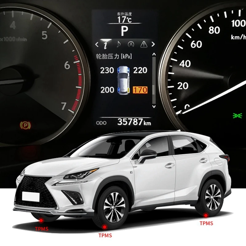 Система мониторинга давления в шинах 4 шт. экран для Toyota Lexus NX NX200T NX300H 2015-2020