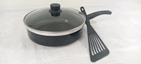 nonstick frying pan with glass lid n 24 black