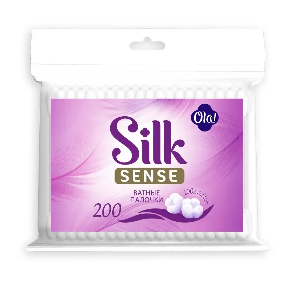 Ватные палочки в п/э 200 шт. Ola! Silk Sense |