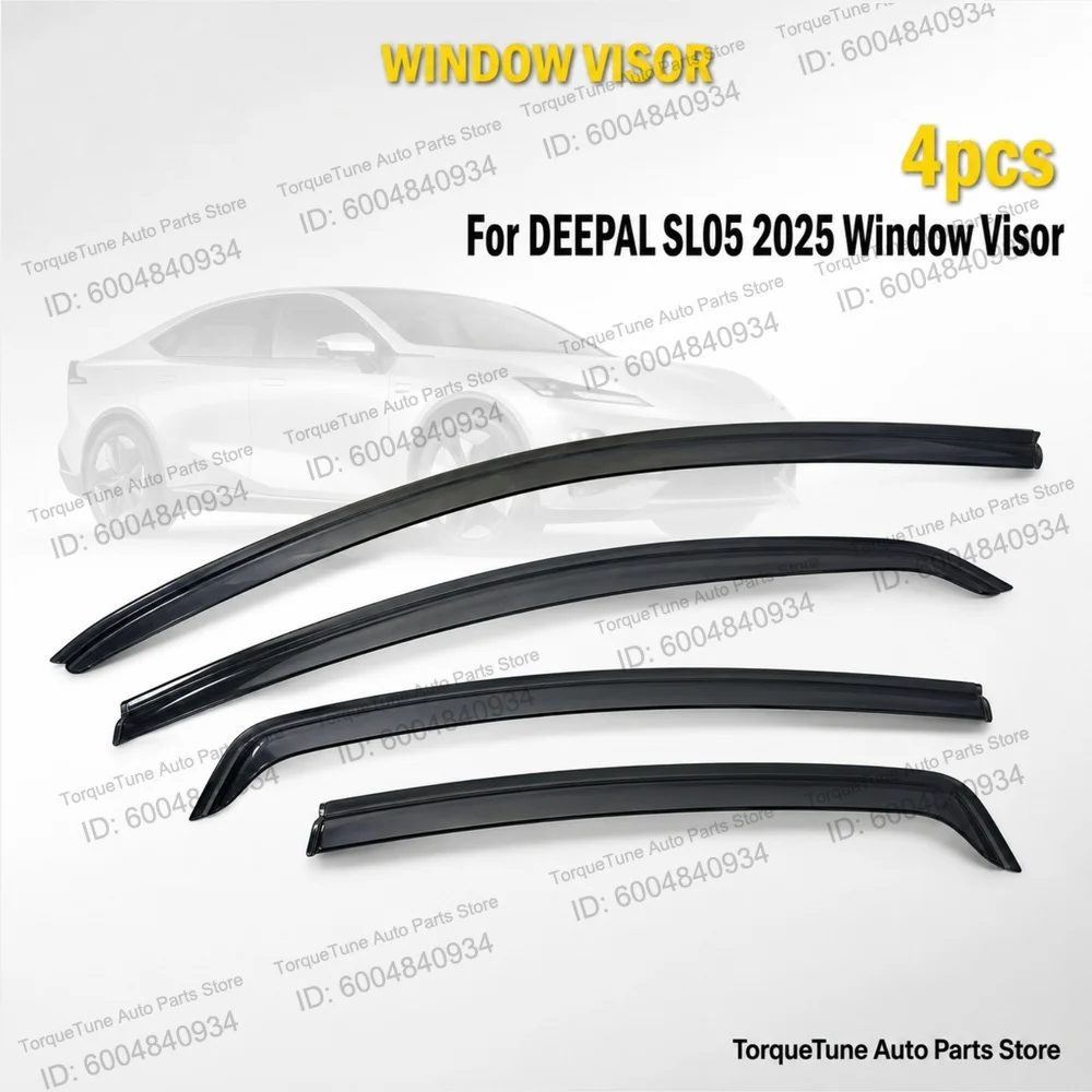 Фото Ветровики (дефлекторы окон) OEM для DEEPAL SL05 2025: Прямая установка, простота монтажа, прочность, аэродинамичность, защита от солнца и дождя. №1