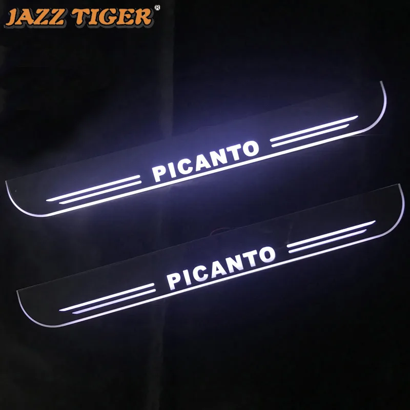 

Door Sill Scuff Plate Pedal Ligths For Kia Picanto 2015 2016 2017 2018 Threshold Led Bar Pathway Dynamic Welcome Lamp