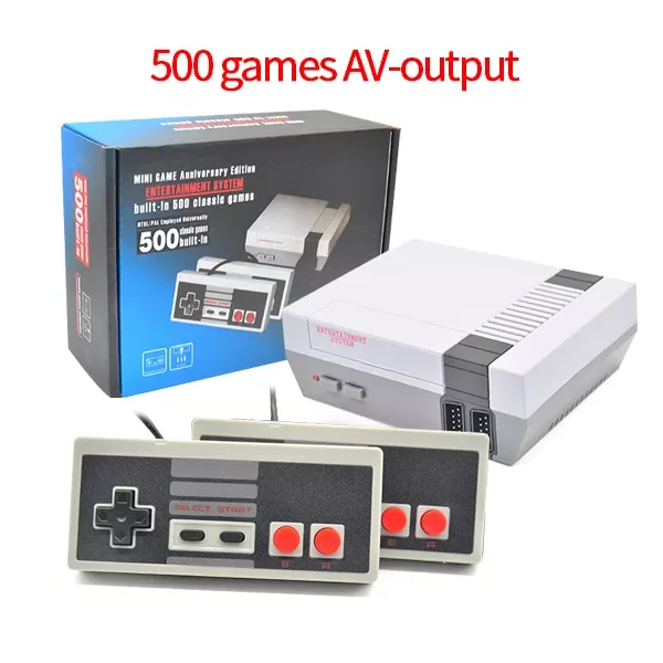 

NEW2023 Dropshopping Video Game Console AV Output Retro Game Console Built-in 620/500 Classic Games Best Gift Support Video Gam