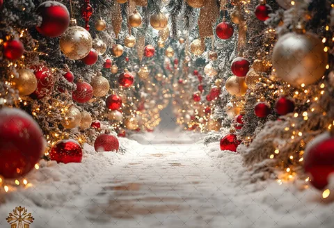 Фотофон Mehofond Рождественский лес винил