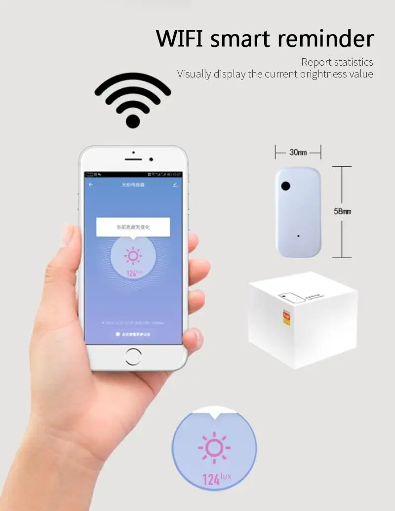 Датчик света Aubess Tuya Zigbee для умного дома умный светильник с Wi-Fi работает