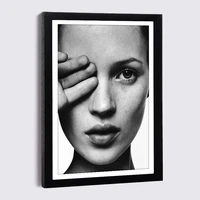 wood picture frame 9x13cm a4 a3 7 kate moss boxing woman canvas poster with black frames nordic photo frames wall decor