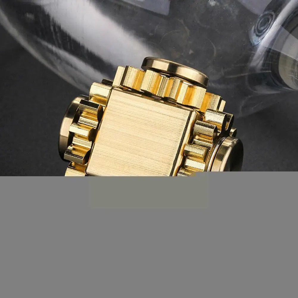 

Fingertip Gyro Gear Linkage Cube Pure Finger Mechanical Craftsman Toy Adult Gift Gyro Decompression Feelings I3h9