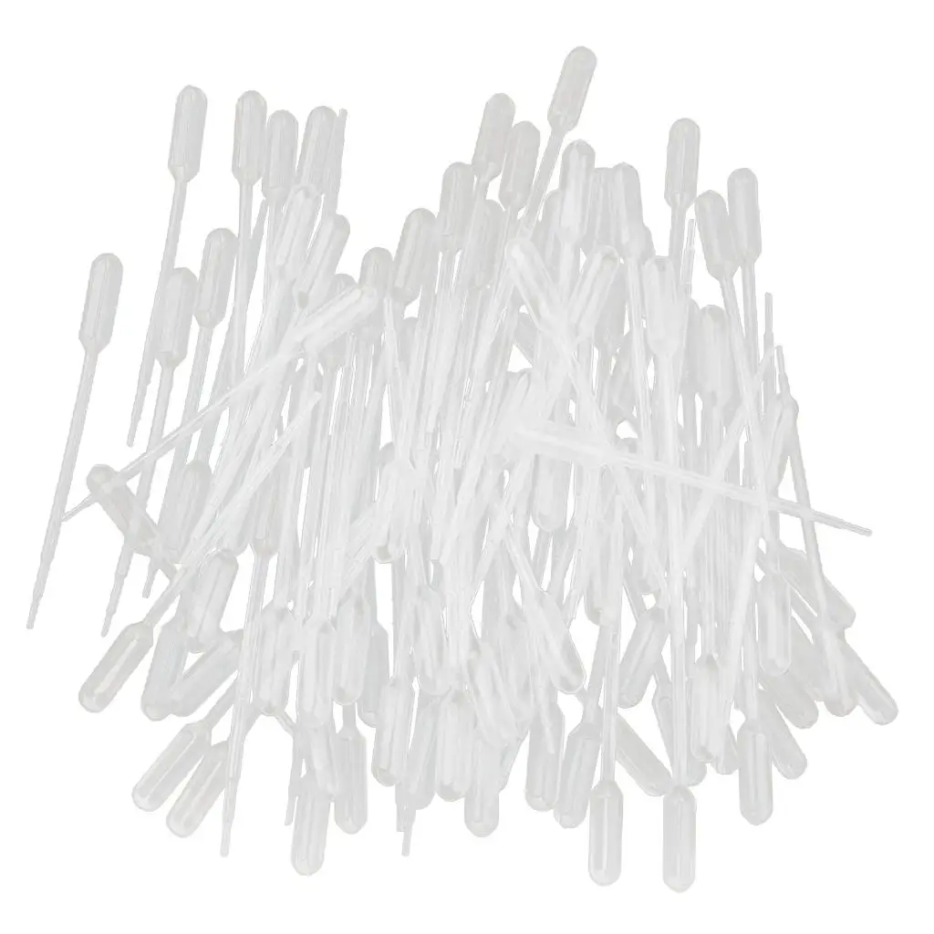 

100Pcs Plastic Disposable Graduated Transfer Pipettes Eye Dropper