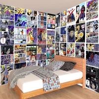 popular color anime size 21x30cm 203040pcs background wall anime wallpaper teen room decor wall sticker