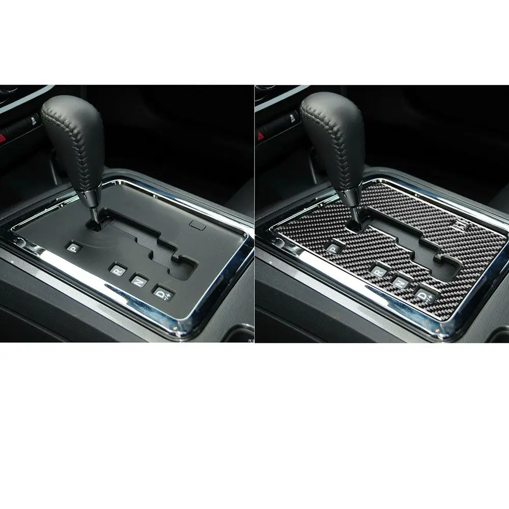 

Accessories Gear Shift Cover 1Pc Waterproof 2008-2014 Auto Car Carbon Fiber Fits For Dodge Challenger Fittings New