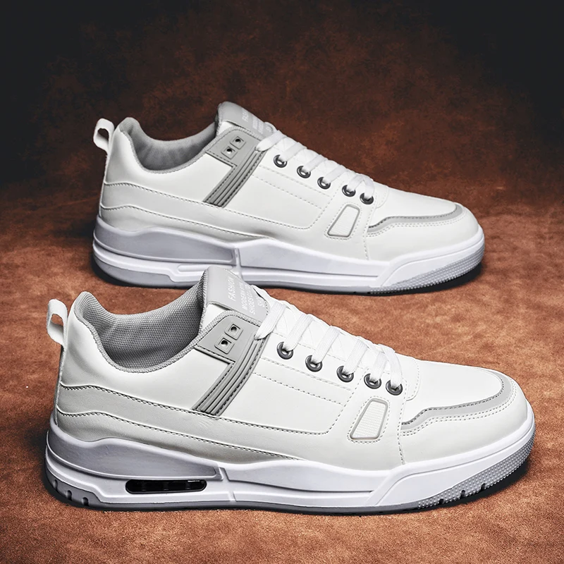 

Men's Sneakers Fashion All-match High Surface Breathable Air Cushion High Elastic Running Shoes Rubber Soft Sole Walking Shoes