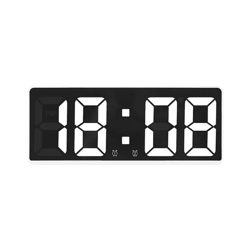 Digital Alarm desk Clock for A Bedroom LED with Temperature Electronic Table Date Display Large Screen Home Decor