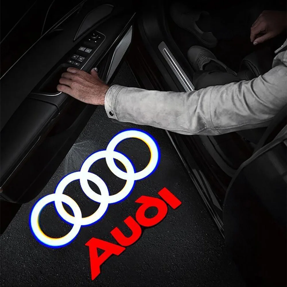 Новая светодиодная лампа-проектор для двери автомобиля Led HD проектор Audi A3 A4 B8 8P 8V A6