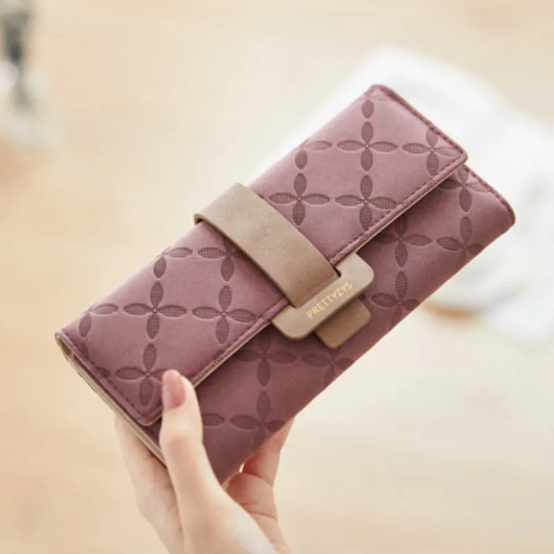 

New Long Wallet Women's Multifunctional Handbag Large Capacity Zero Wallet Trifold Wallet
