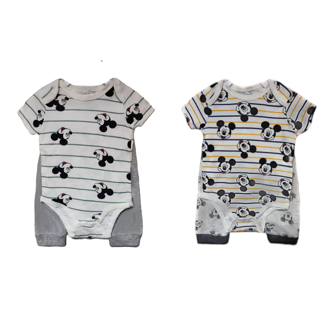 

2Piece Newborn baby Clothes set 0-9Months Mickey Mouse print Cotton baby rompers+Pants Baby Costume Infant Girl Boy Clothing Set