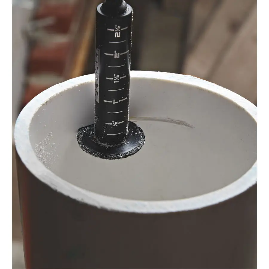 DEWALT ударопрочное Соединение внутри 34 мм со шкалой для резки ПВХ труб режущий