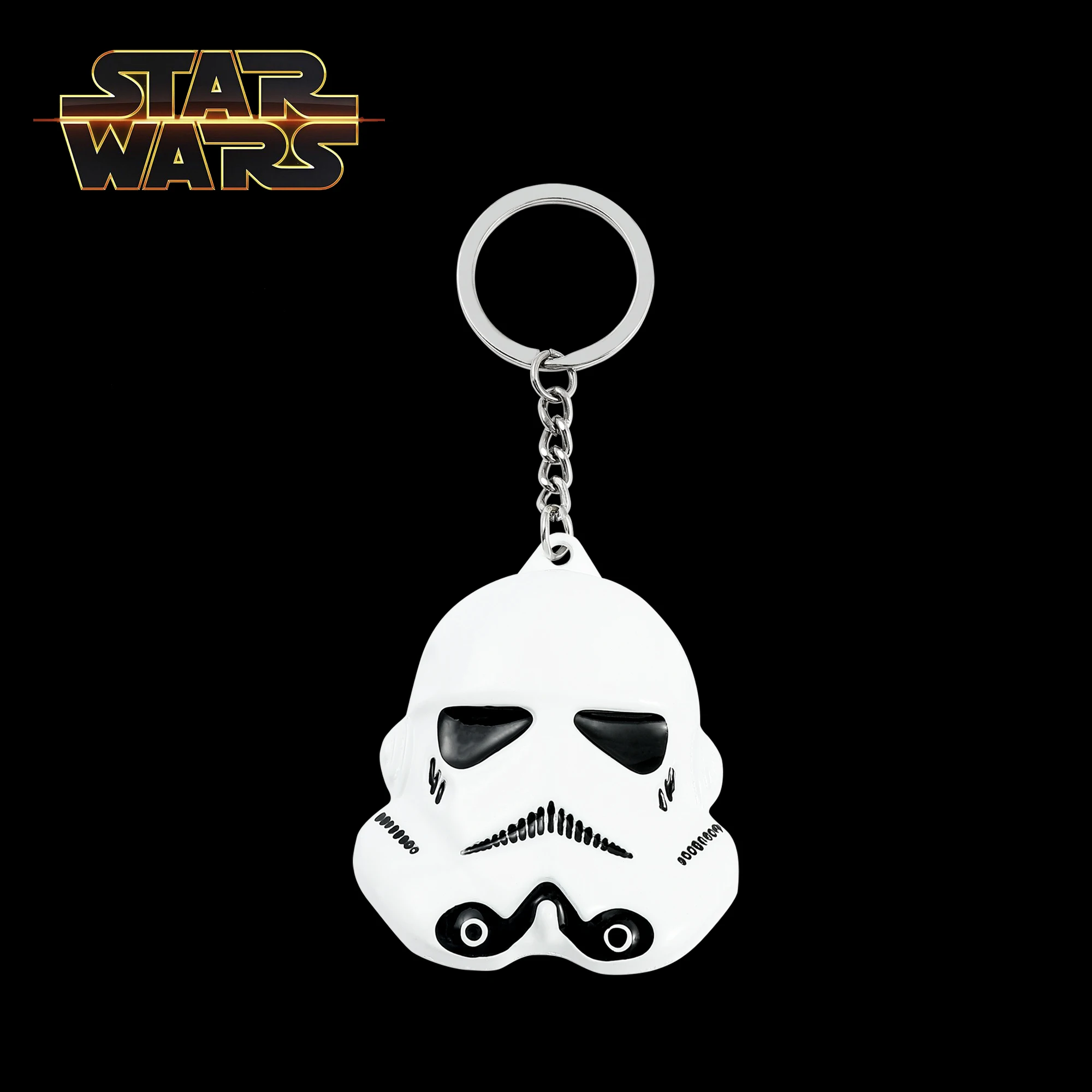 

Disney Star Wars Metal Keychain Imperial Stormtrooper Figure Model Pendant Keyrings for Car Key Backpack Key Holder Accessories