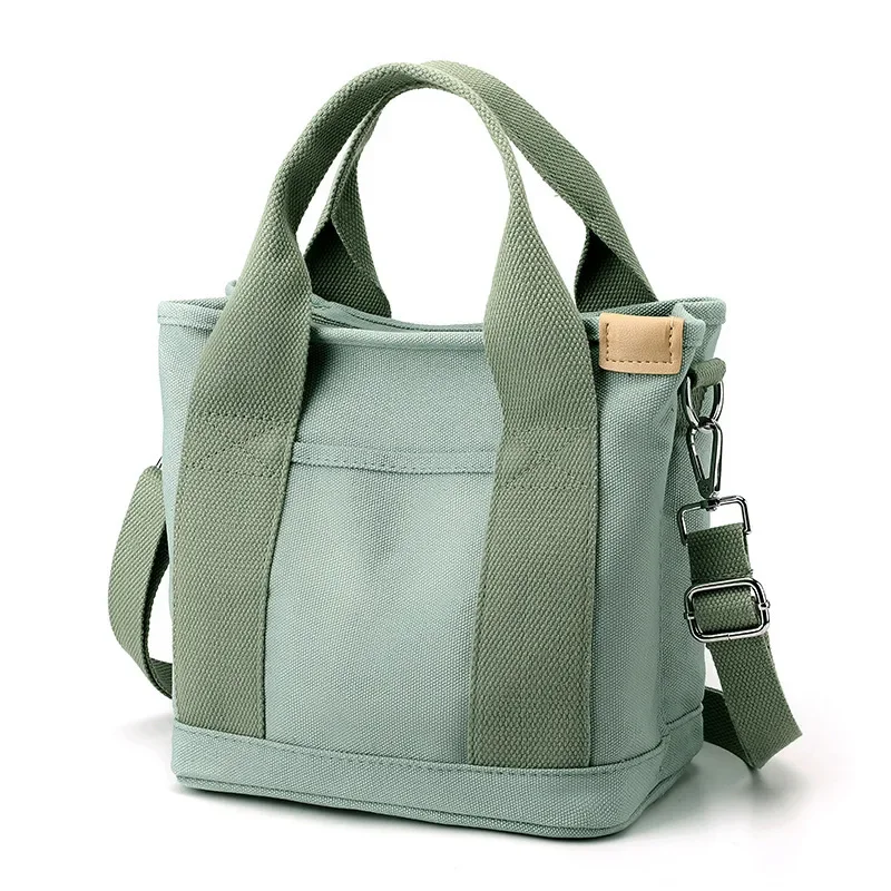 

Small Bag With Zipper This Thousand Layer Bag Small Lady Single Shoulder Portable Thickened Canvas Mobile Phone Bucket Tote Bag