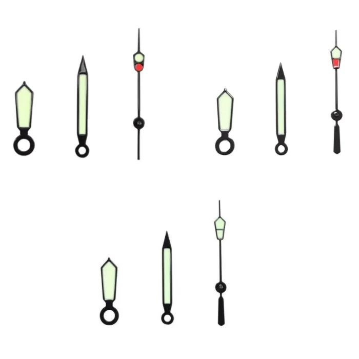 

Зеленые светящиеся часы, аксессуары для телефона, набор часов, минуты, секундные стрелки для NE15 7S 4R 6R NH36 SKX007/009