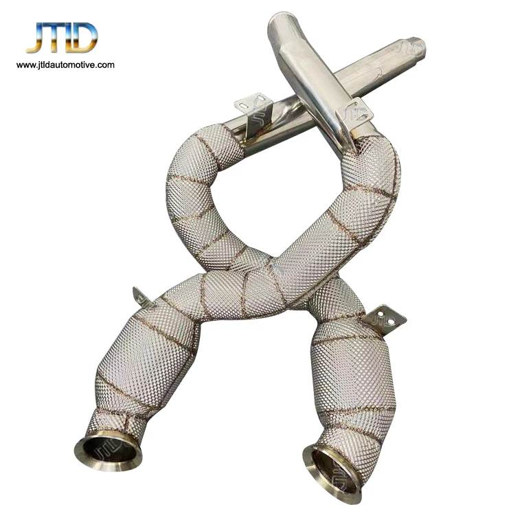 Теплозащитная выхлопная труба для Mercedes Benz AMG GT SS304 система из нержавеющей стали