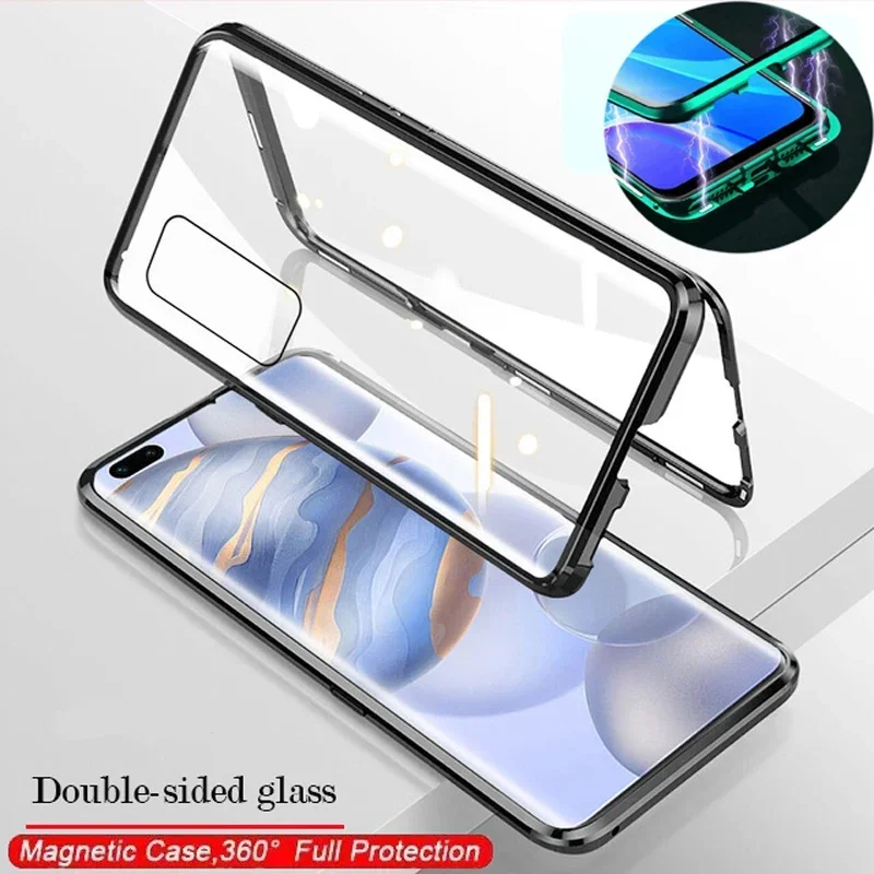 360 ° Металлический магнитный передний и задний флип-чехол для VIVO Y12G Y01A Y11S Y12i Y12S Y12A