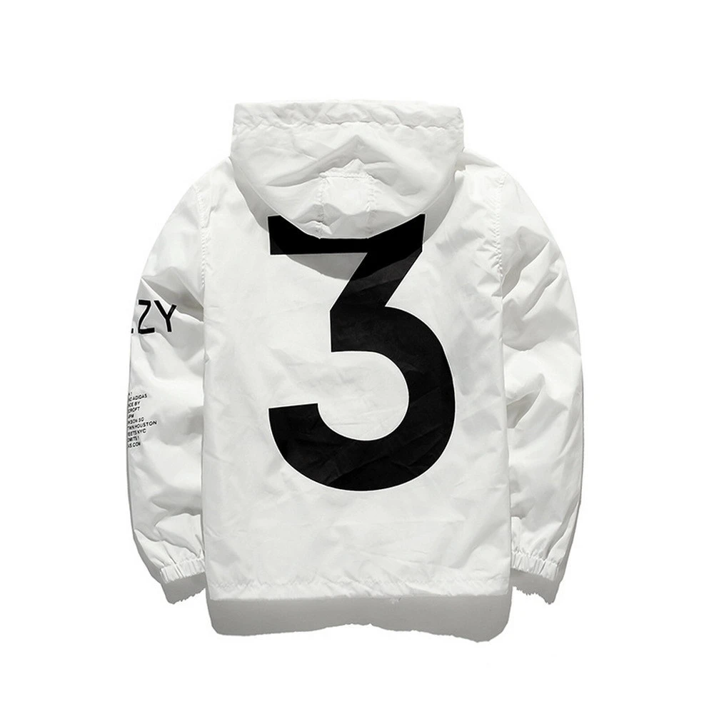 

2022 West Y3 Kanye Men’s Windbreaker Jacket Outdoor Hooded Bomber Jacket Men Harajuku Hip Hop Streetwear Coats Outwear