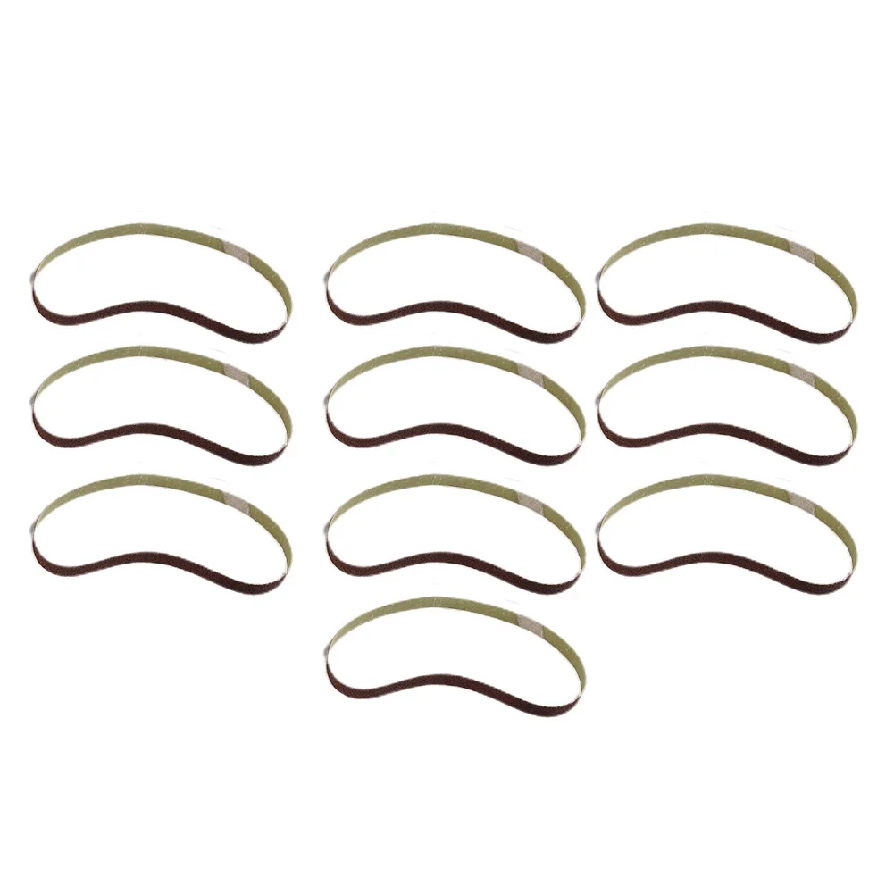 

10pcs 15*452mm Sanding Belt 60-600-Grit For M10 Sander Adapter Polishing Machine M10 Electric Angle Grinder Belt Power Tool