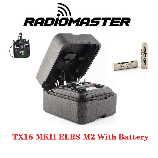 RadioMaster TX16S Mark II MKII V4.0 Hall Gimbal ELRS + batteries