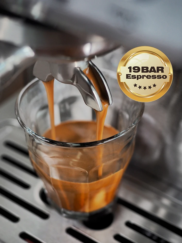 Полуавтоматическая кофемашина для эспрессо Preorder HiBREW 20 бар с регулируемой