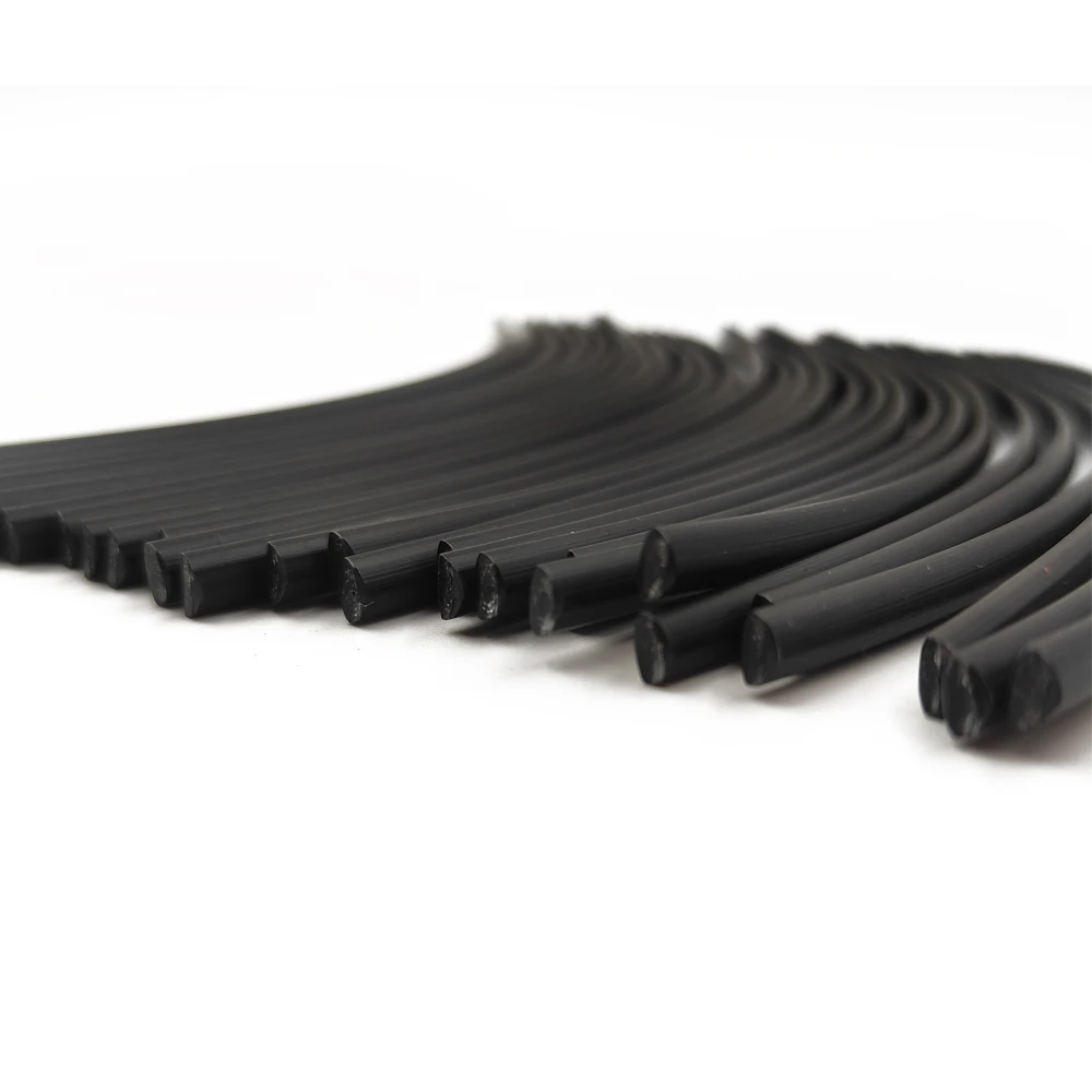 ПП Пластиковые сварочные прутки (3 мм) черные упаковка 200 мм/300 мм треугольной