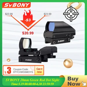 Оптический прицел SVBONY F9129B, 20 мм, с оптическим покрытием