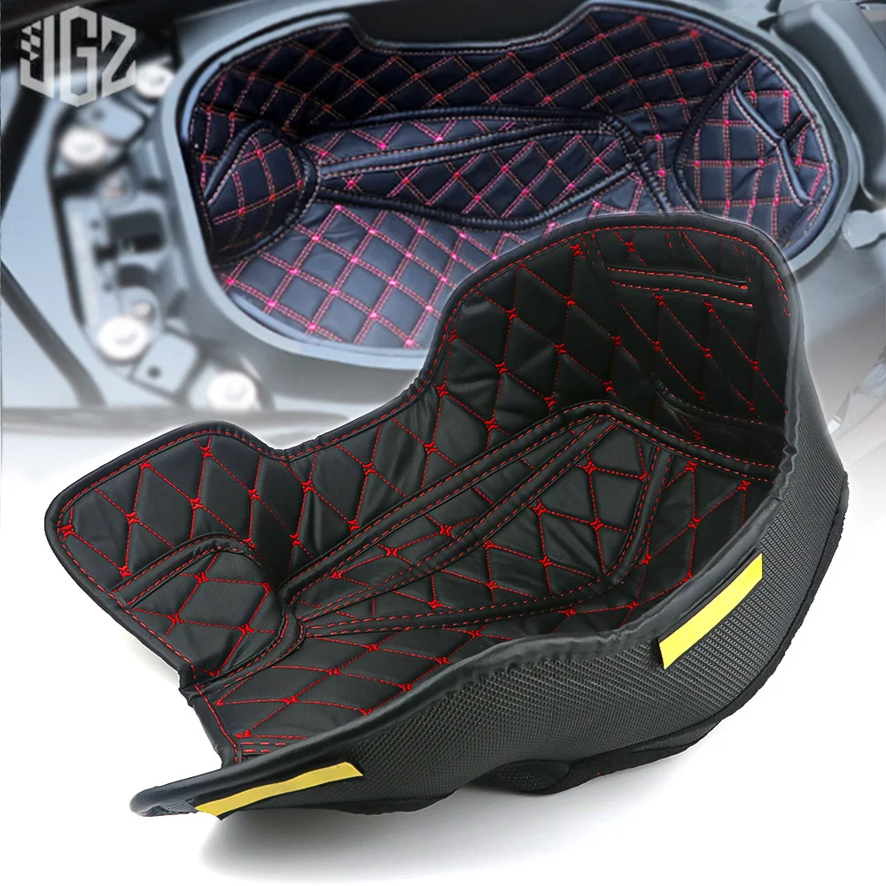 

Motorcycle Nylon PU Leather Storage Box Seat Bucket Rear Trunk Cargo Liner Protective Pad for YAMAHA NMAX 155 2020 2021 2022