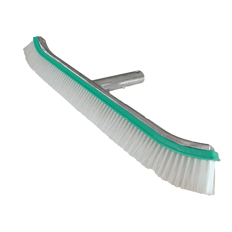 

Top!-18 Inch Swimming Pool Brush,Heavy Duty Swimming Pool Cleaning Brush Wall Pool Brush For Wall, Tile, Floors