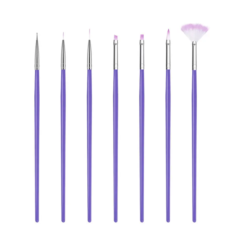 

7pcs Set Nail Pen Brush 7 Different Sizes Nail Glue Phototherapy Pen Suitable For Professional Salon or Home Use Gel Nail Brush