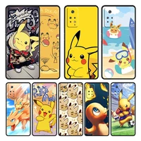 celulares fundas covers soft cartoon pokemon pikachu for redmi note 7 9t 9 8 10 k40 9a 9s 11 pro 9c 10c k50 8t