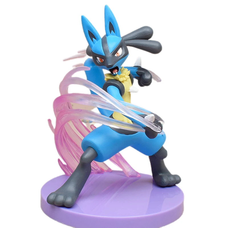 

Pokmon Lucario Bulbasaur Psyduck Squirtle Blastoise Charizard Pvc Deformed Elf Ball Children's Christmas Desktop Model Gift