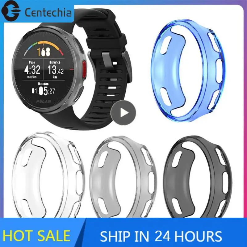 

Soft Protective Shell Smart Accessories Half-clad Cove Transparent Watch Case Tpu For Polar Vantage V2 Multicolor