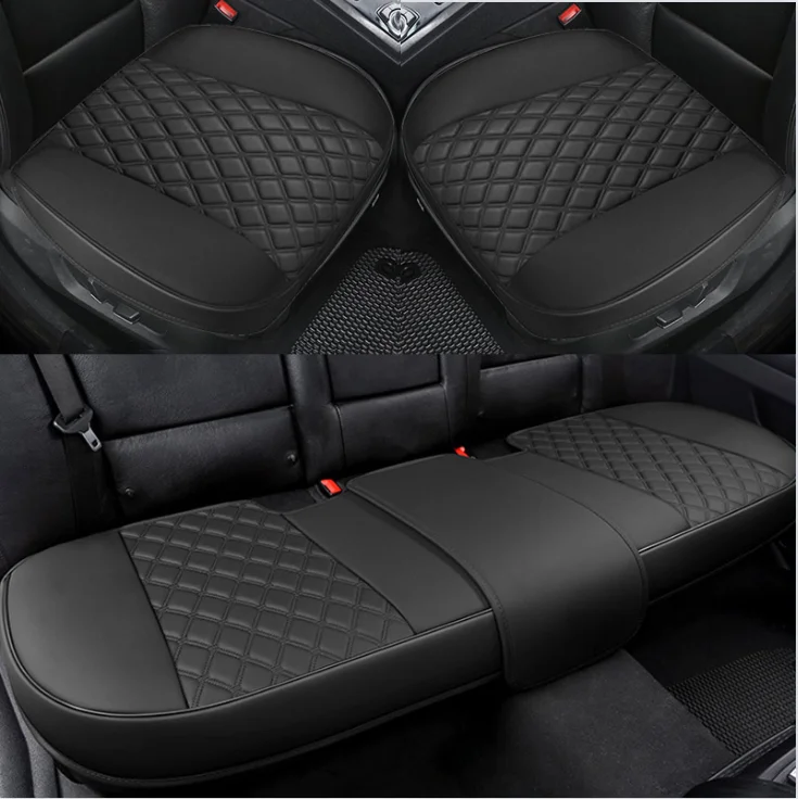 Car Seat Cover Full Set PU Leather Auto Car Chair Covers Automobiles Seat Covers for Women Men Baby Universal Fit for Most Cars images - 6
