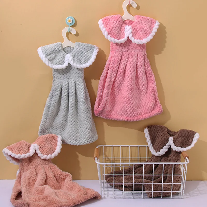 S Quick-dry Absorbent Soft Children Handkerchief Microfiber Coral Velvet Touch Health Kitchen Bath Towel