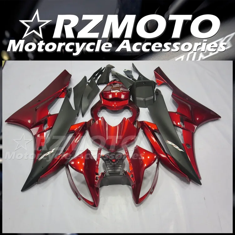 

Литьевая пресс-форма, новые комплекты обтекателей из АБС-пластика, подходят для YAMAHA YZF-R6 2006 2007 YZF R6 06 07, комплект кузова черного и красного цве...