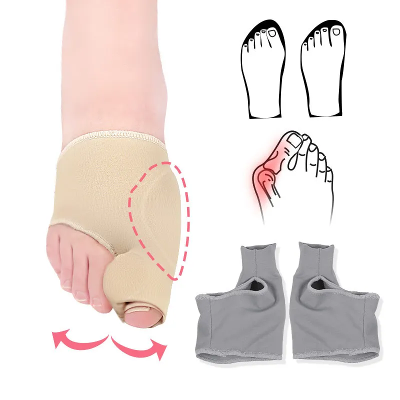 

2pcs/pair Enhanced Toe Hallux Valgus Braces Big Toe Orthopedic Pain Relieve Bone Thumb Sleeve Bunion Corrector Socks Separator