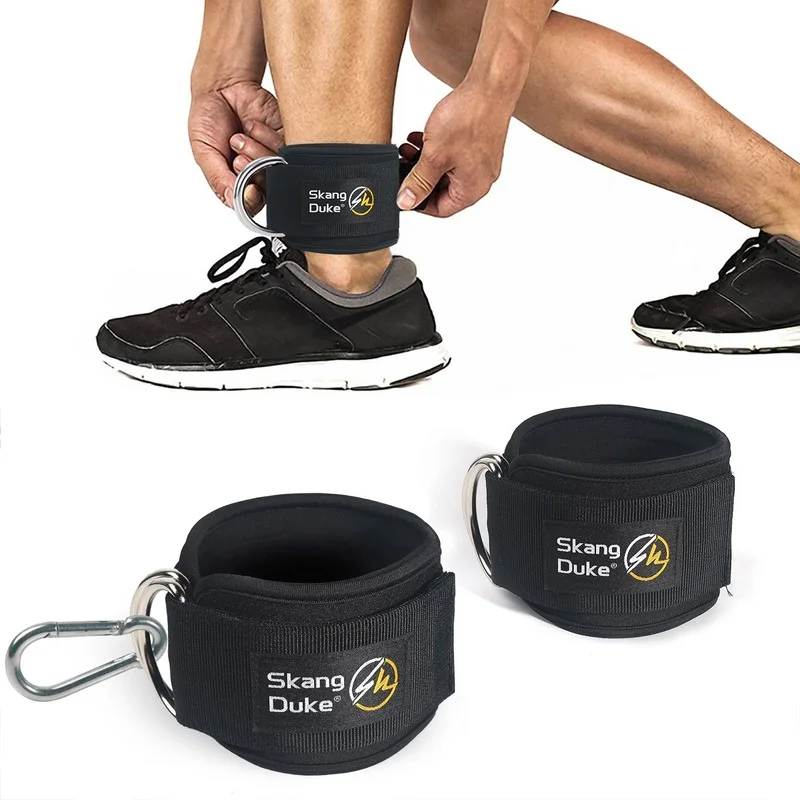 Sport Ankle Straps Fitness Ankle Support Padded D-Ring Ankle Cuffs For Gym Workouts Cable Machines Leg Exercises наножники оковы фиксаторы elegant ankle cuffs