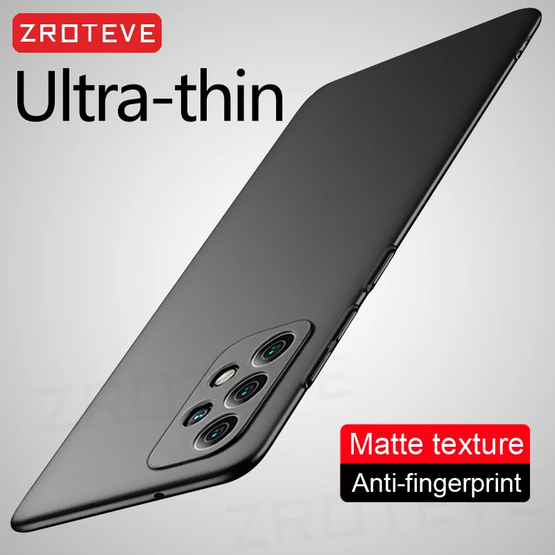 

A52 Case Zroteve Slim Hard PC Matte Cover For Samsung Galaxy A72 A12 A22 A32 A51 A71 A13 A23 A33 A53 A73 M52 M53 A34 A54 Cases